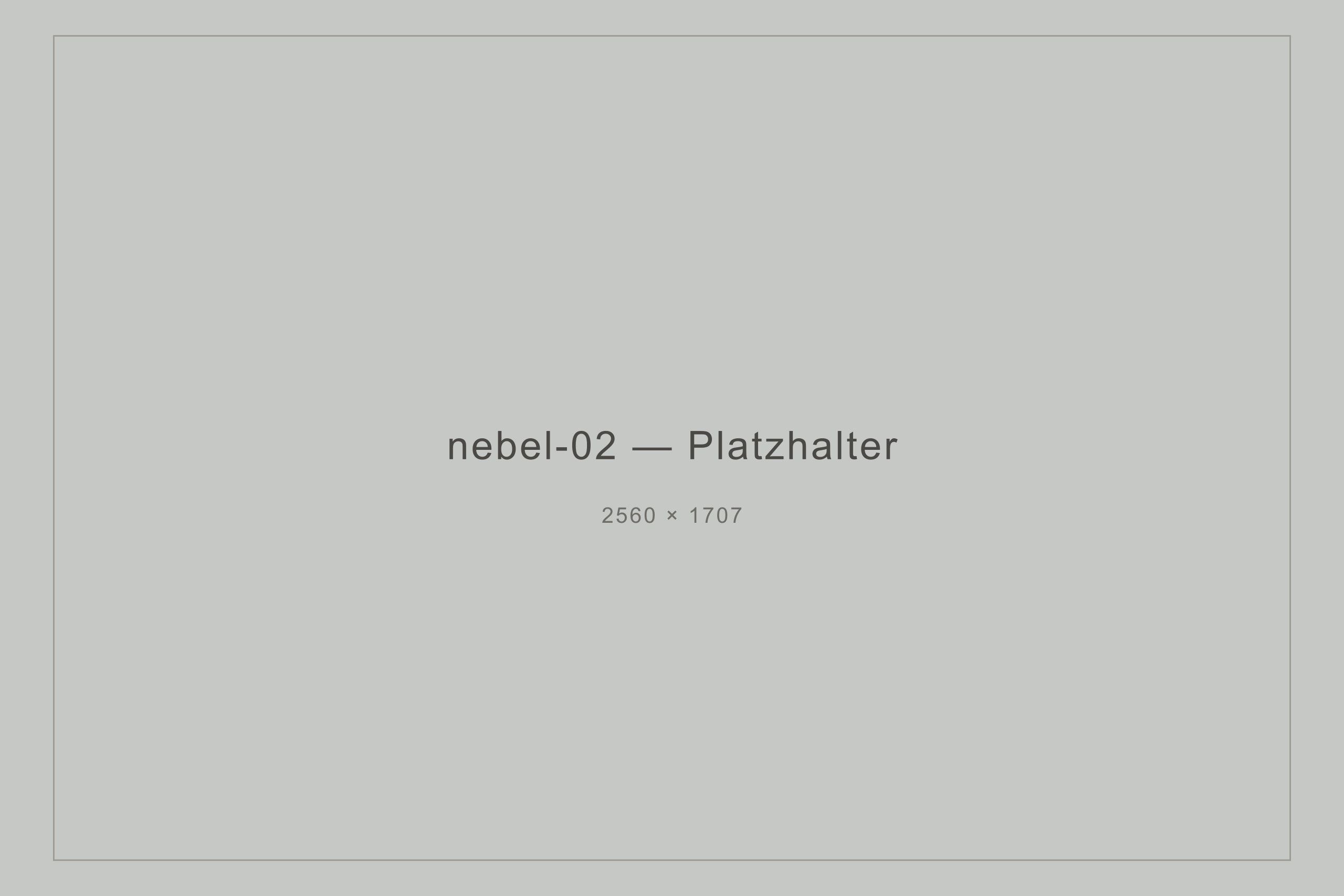 Platzhalter, Querformat, Serie Nebel
